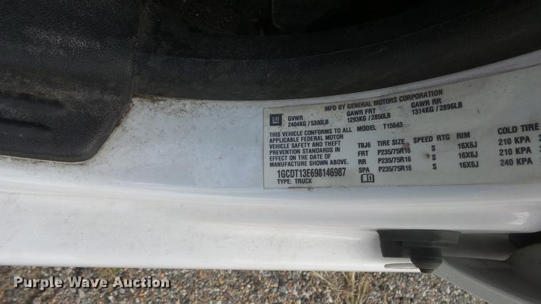 image for item DC1277 2009 Chevrolet Colorado LT Crew Cab pickup truck