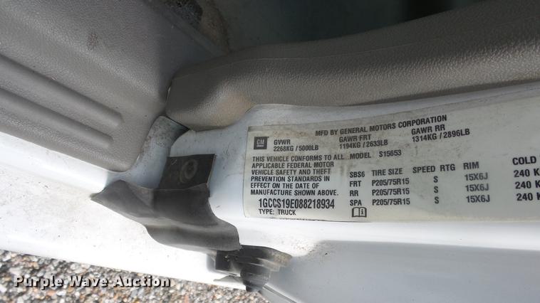 image for item DC1279 2008 Chevrolet Colorado Ext. Cab pickup truck