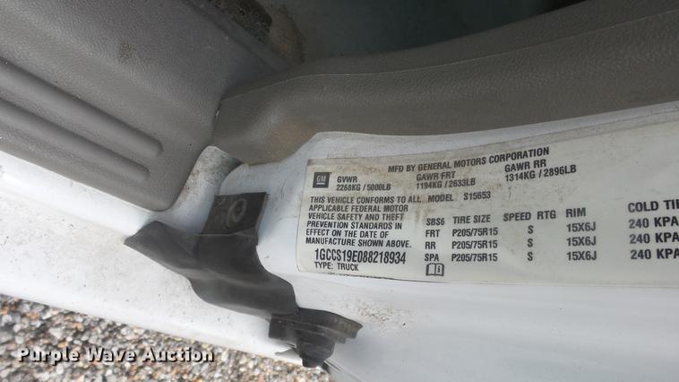 image for item DC1279 2008 Chevrolet Colorado Ext. Cab pickup truck