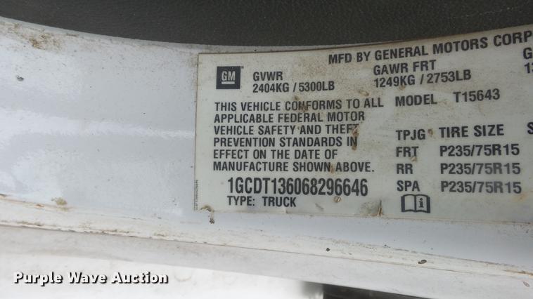 image for item DC1283 2006 Chevrolet Colorado Crew Cab pickup truck