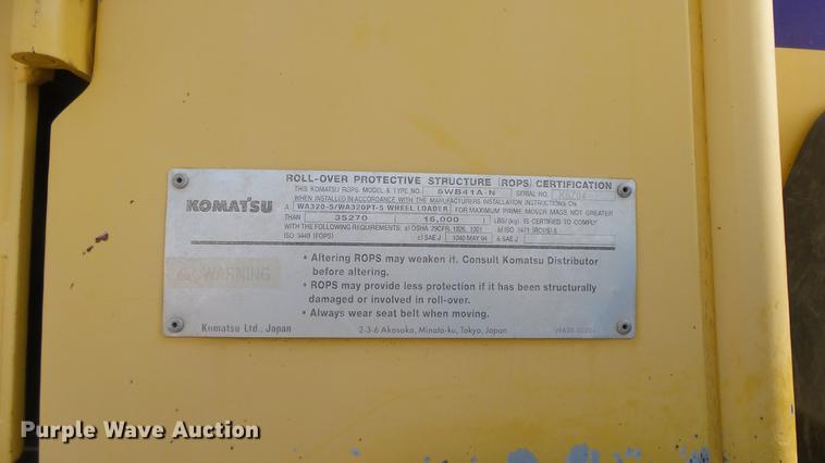 image for item DC1284 2007 Komatsu WA320-5L wheel loader