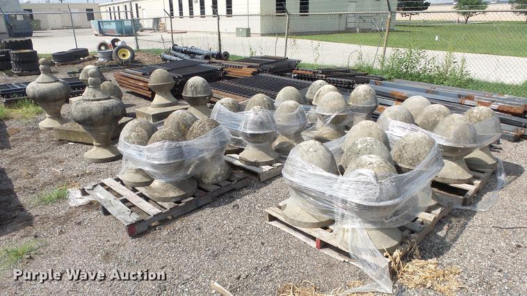 image for item EF9239 Approx. 29 concrete fence toppers