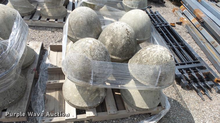 image for item EF9239 Approx. 29 concrete fence toppers