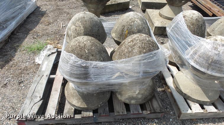 image for item EF9239 Approx. 29 concrete fence toppers