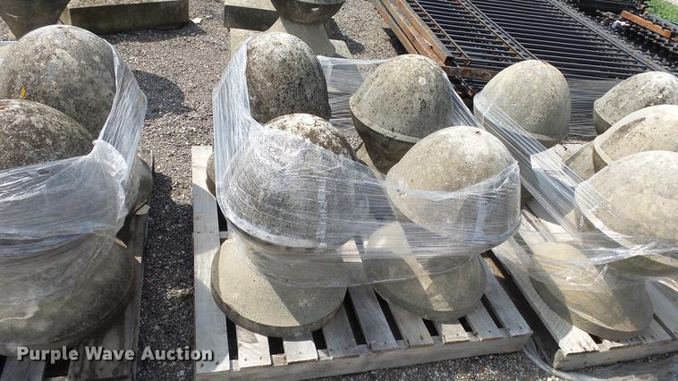 image for item EF9239 Approx. 29 concrete fence toppers