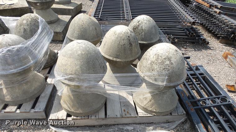 image for item EF9239 Approx. 29 concrete fence toppers