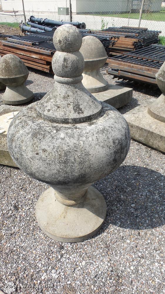 image for item EF9239 Approx. 29 concrete fence toppers