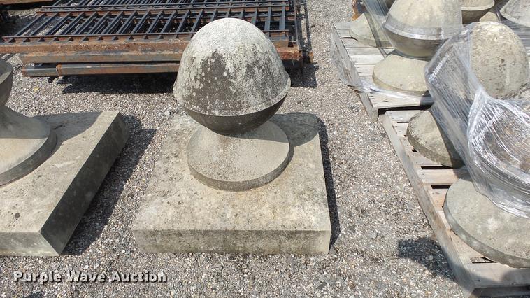 image for item EF9239 Approx. 29 concrete fence toppers