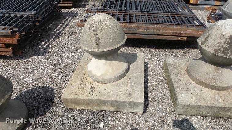 image for item EF9239 Approx. 29 concrete fence toppers