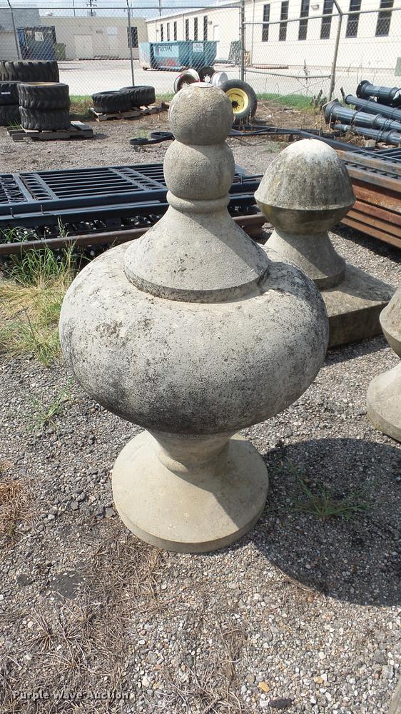 image for item EF9239 Approx. 29 concrete fence toppers