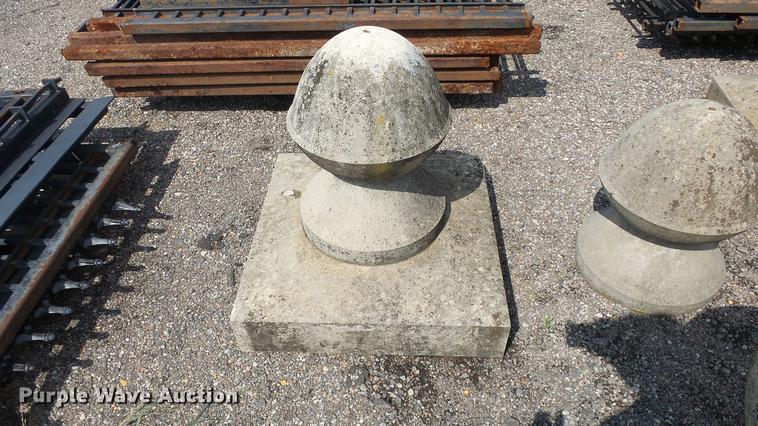 image for item EF9239 Approx. 29 concrete fence toppers