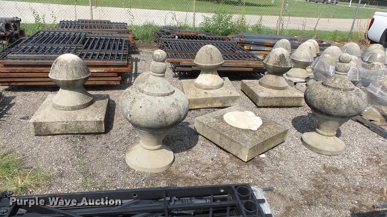 image for item EF9239 Approx. 29 concrete fence toppers