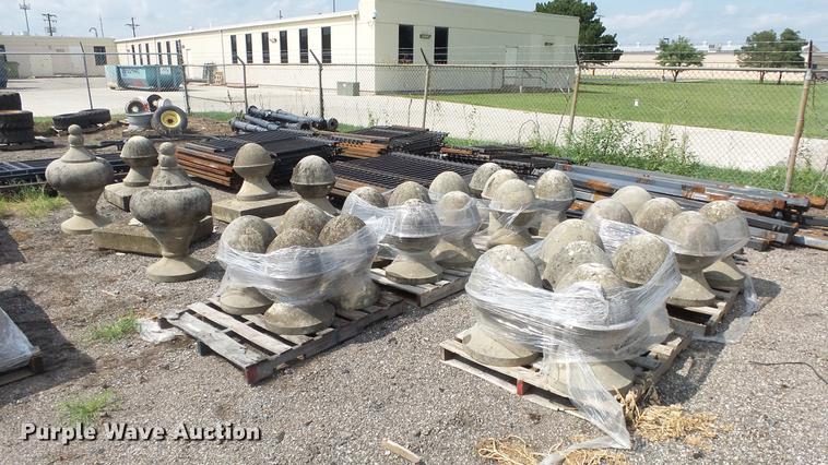 image for item EF9239 Approx. 29 concrete fence toppers