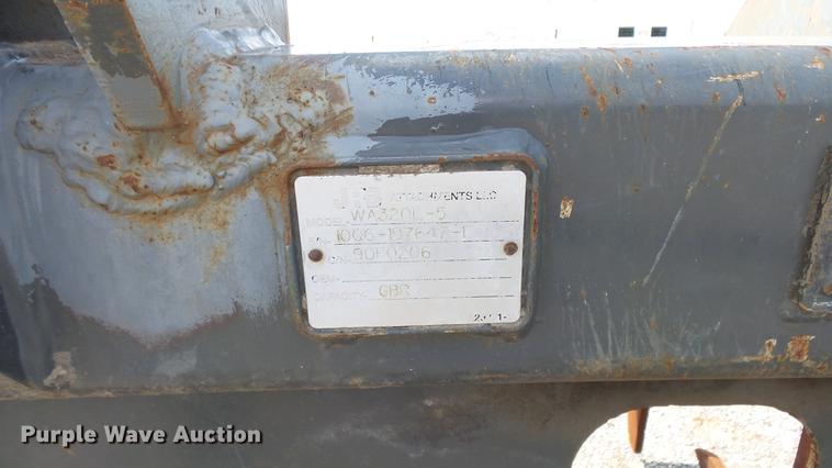 image for item EF9240 JRB WA320L-5 grapple bucket