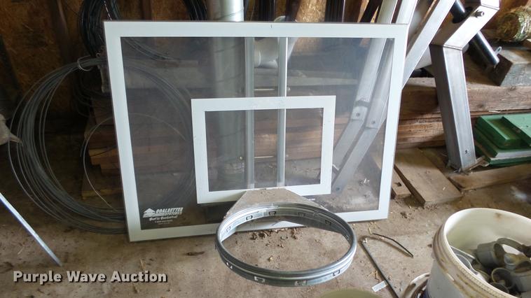 image for item ER9608 Stainless steel aquatic basketball backboard and support