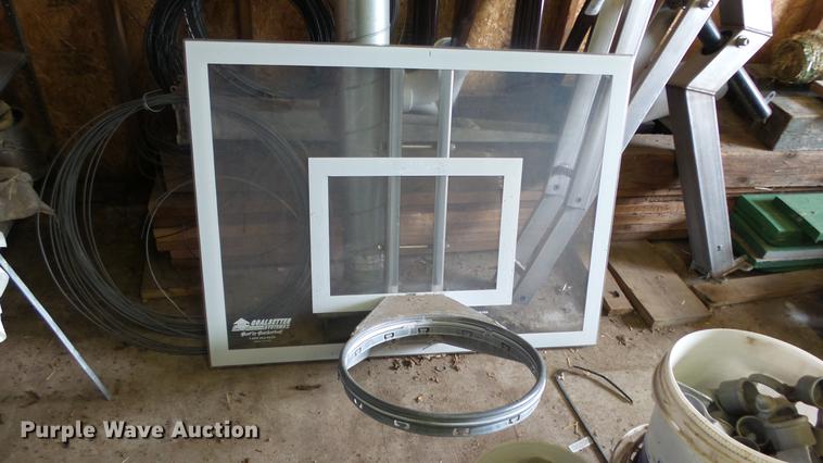 image for item ER9608 Stainless steel aquatic basketball backboard and support