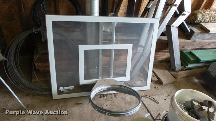 image for item ER9608 Stainless steel aquatic basketball backboard and support