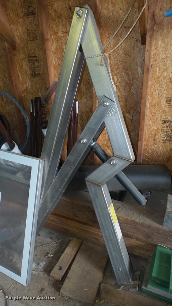 image for item ER9608 Stainless steel aquatic basketball backboard and support