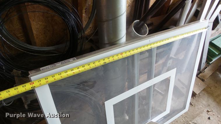 image for item ER9608 Stainless steel aquatic basketball backboard and support