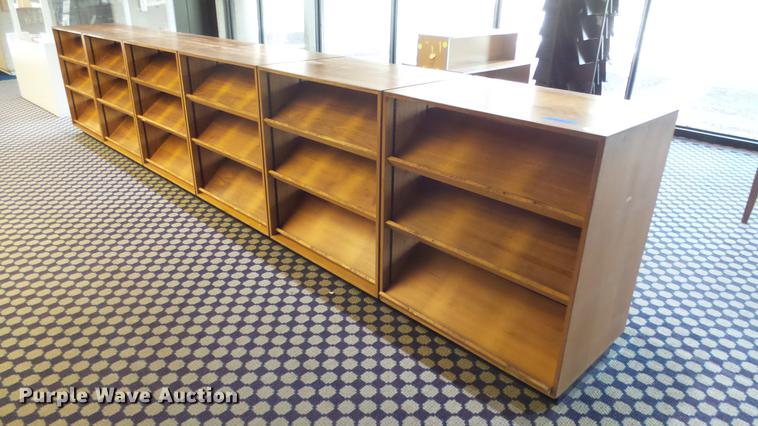 image for item EF9071 (2) wood bookshelves