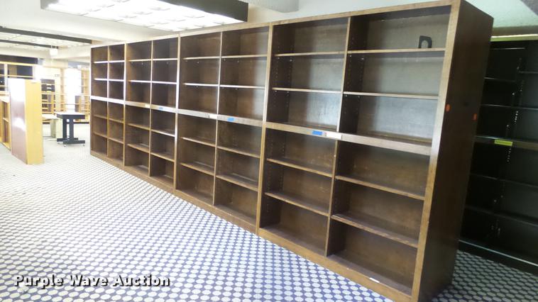 image for item EF9077 (5) wood bookshelves