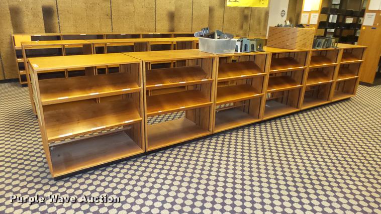 image for item EF9096 (6) wood bookshelves