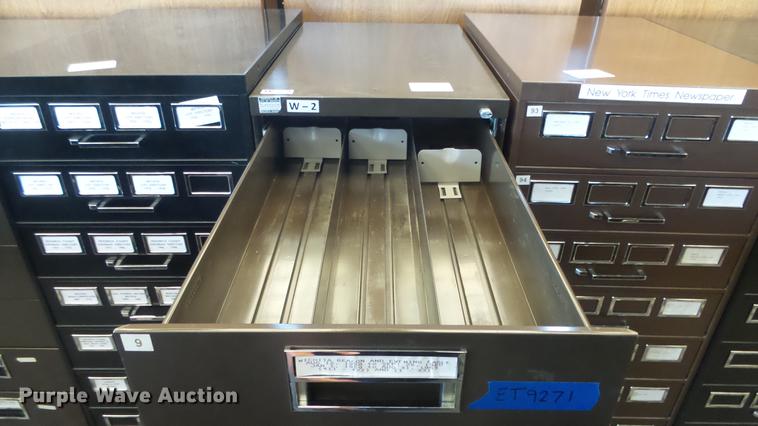 image for item ET9271 (10) assorted index card cabinets