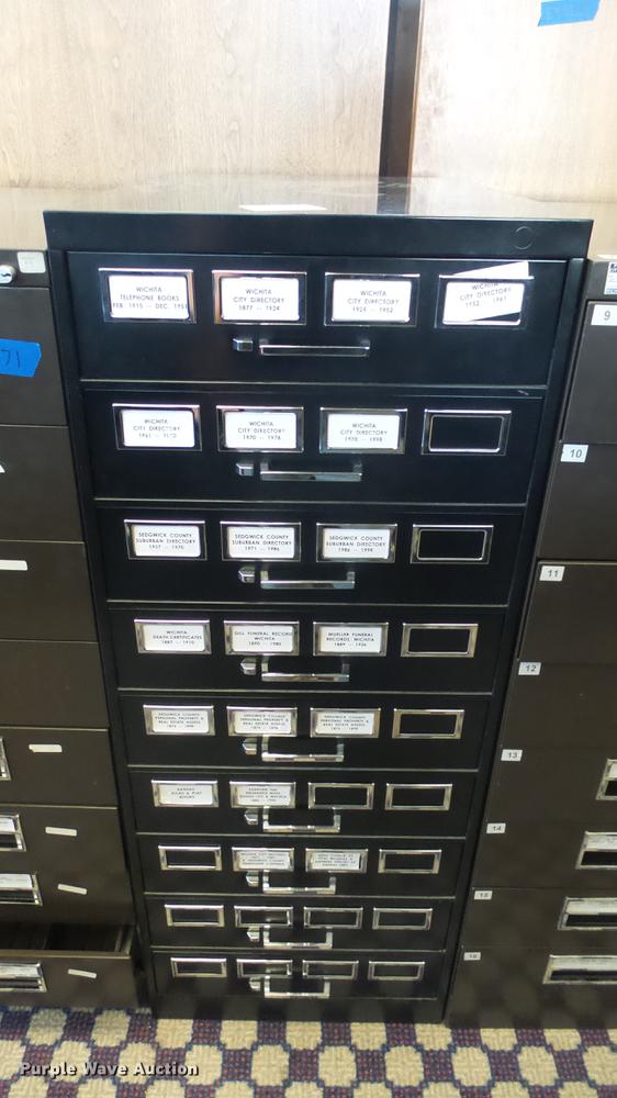 image for item ET9271 (10) assorted index card cabinets