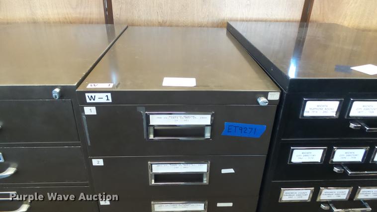 image for item ET9271 (10) assorted index card cabinets