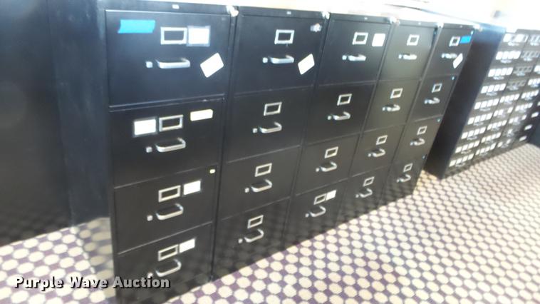 image for item ET9275 (18) Hon four drawer file cabinets