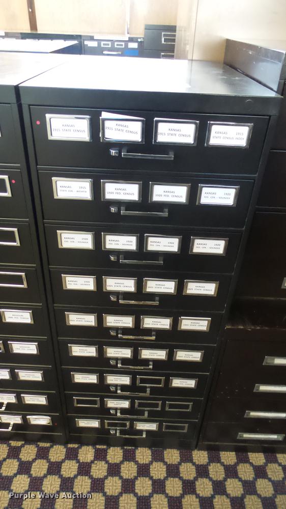 image for item ET9276 (10) assorted index card cabinets