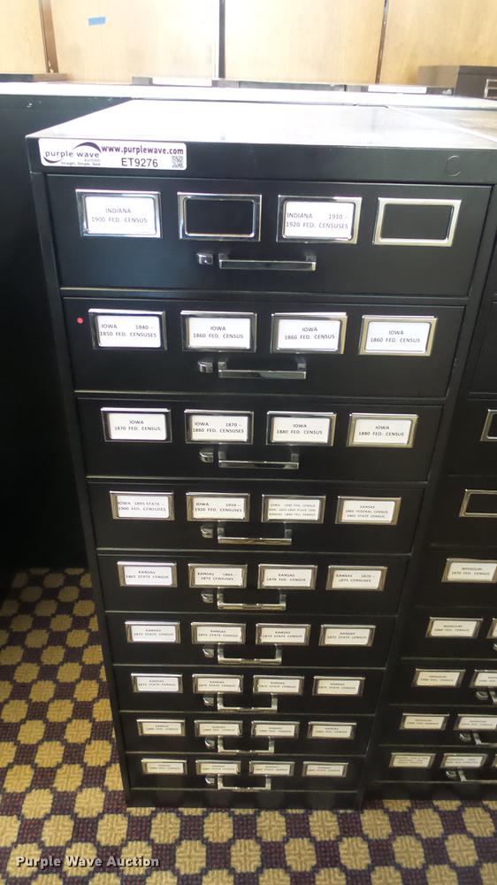 image for item ET9276 (10) assorted index card cabinets