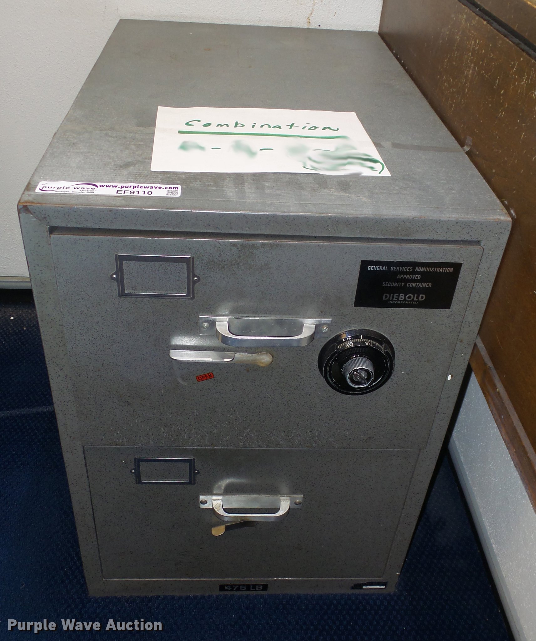 Diebold safe in Wichita, KS Item EF9110 sold Purple Wave