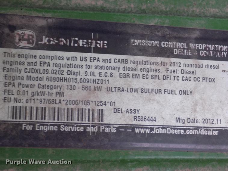 image for item DB9184 2013 John Deere S660 STS combine