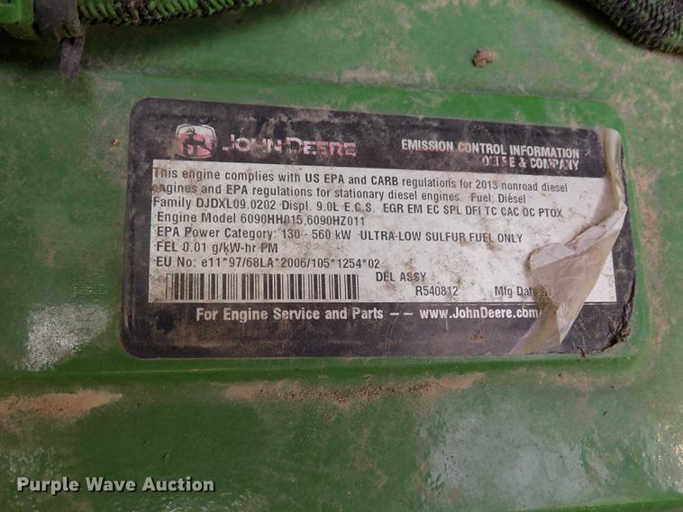 image for item DB9185 2013 John Deere S670 STS combine