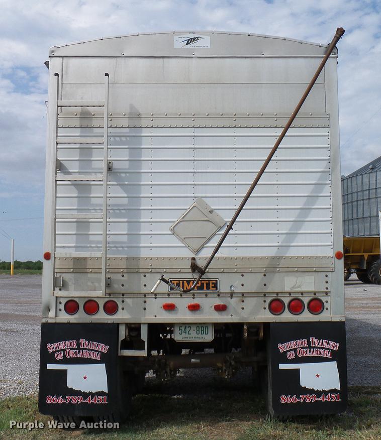 image for item DD5268 1991 Timpte double hopper bottom grain trailer