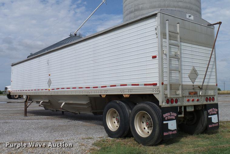 image for item DD5268 1991 Timpte double hopper bottom grain trailer
