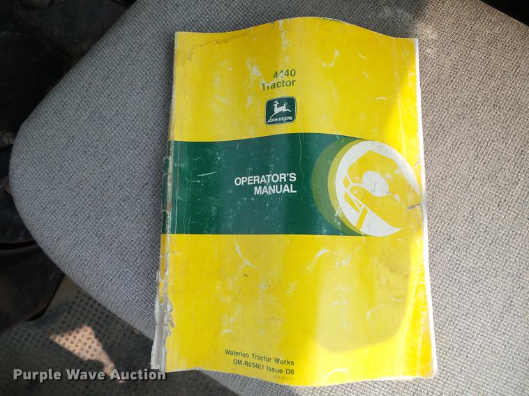 image for item DD5865 1979 John Deere 4440 tractor