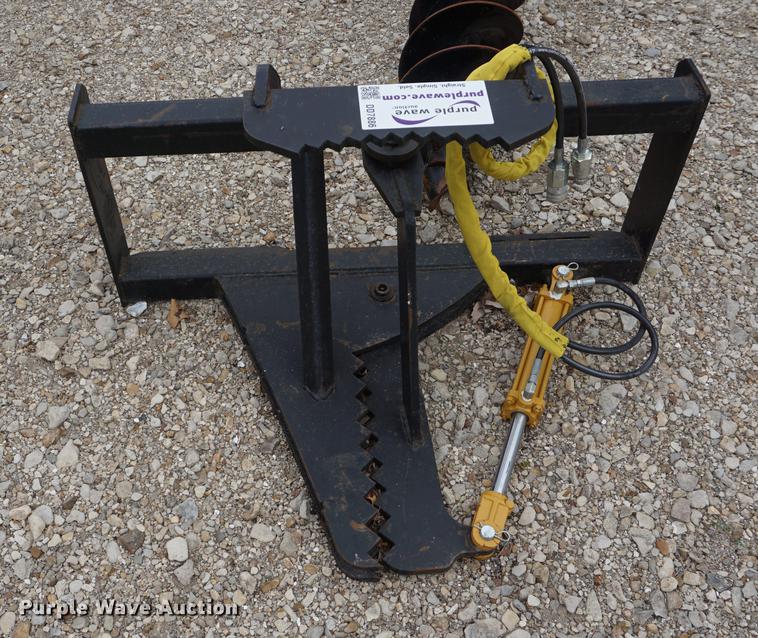 image for item DD7886 Tree and post puller skid steer attachment
