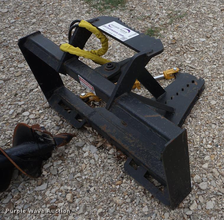 image for item DD7886 Tree and post puller skid steer attachment