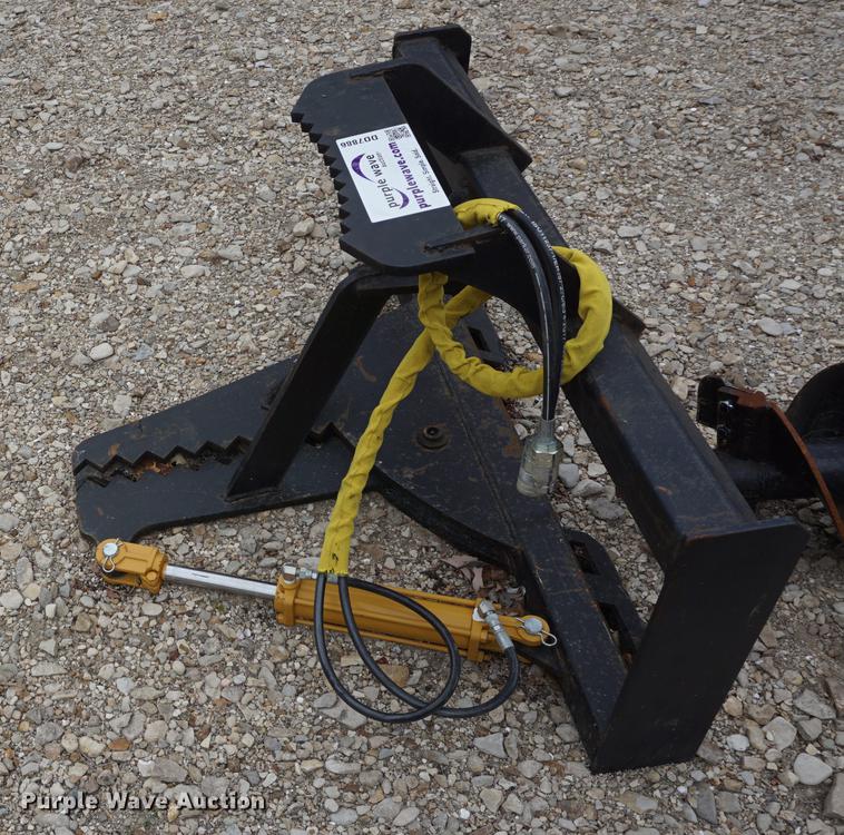 image for item DD7886 Tree and post puller skid steer attachment