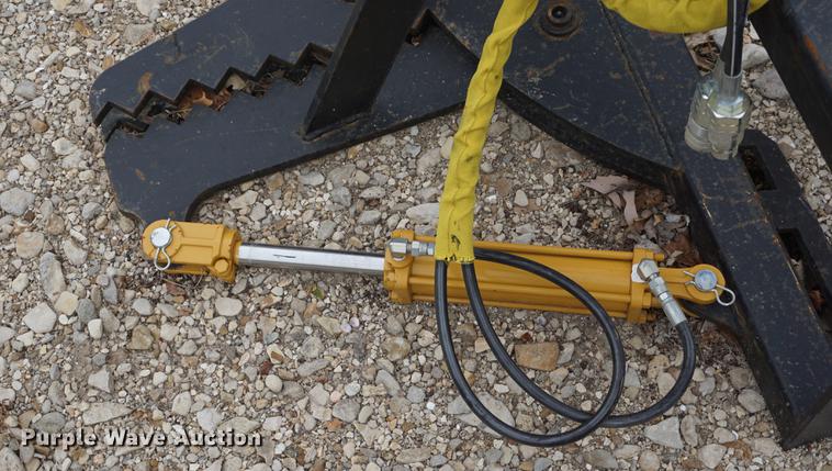 image for item DD7886 Tree and post puller skid steer attachment