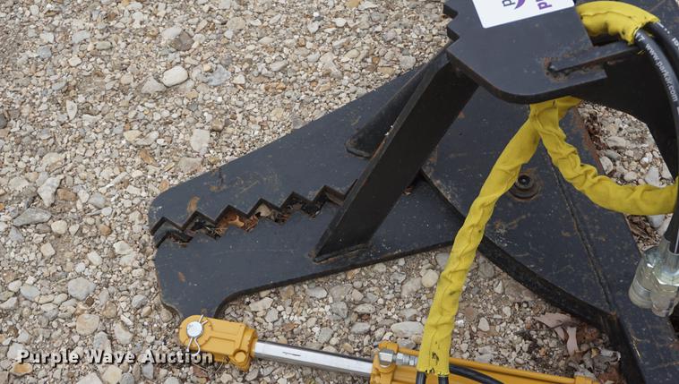 image for item DD7886 Tree and post puller skid steer attachment
