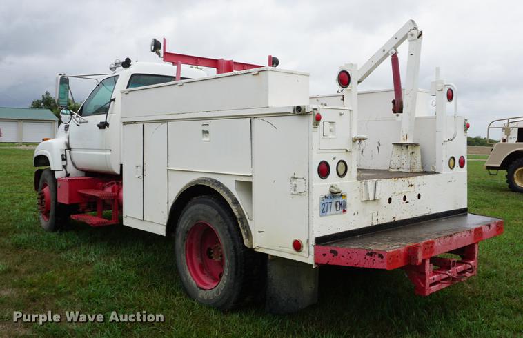 image for item DD7910 1998 GMC C7500 service truck with crane