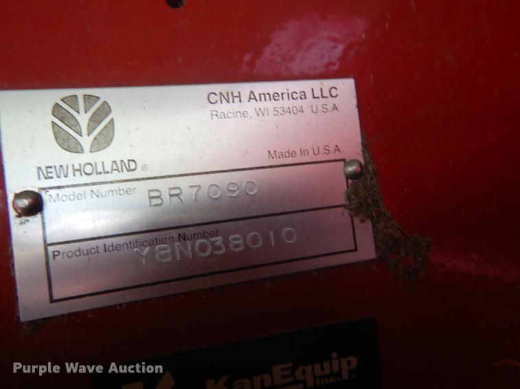 image for item DF1774 2008 New Holland BR7090 round baler