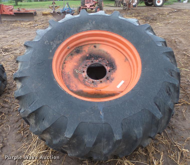 (2) Goodyear 23.134 tires and wheels in Mount Hope, KS Item ES9367 sold Purple Wave