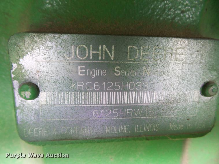 image for item K6256 2002 John Deere 9520T tractor