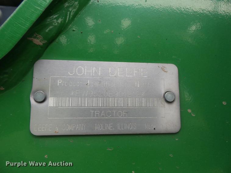 image for item K6256 2002 John Deere 9520T tractor