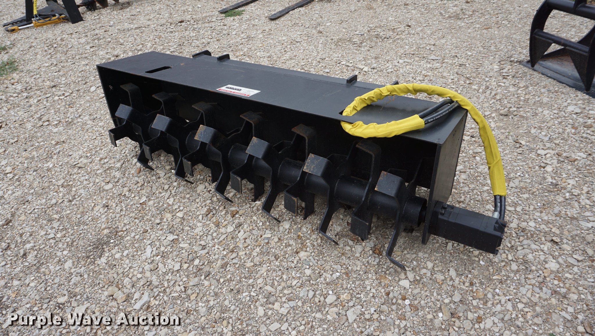 Skid steer tiller attachment in Alma, KS Item G1291 sold Purple Wave