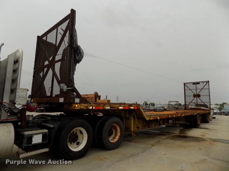 image for item DB8642 1991 Transcraft TDL1401950X102 drop deck equipment trailer